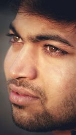 Close-up portrait of young man