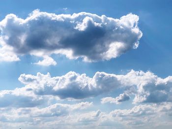 Low angle view of clouds in sky