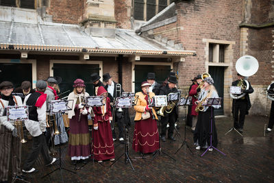 Group of people playing guitar