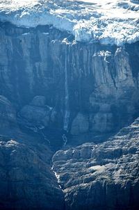 Aerial view of cliffs