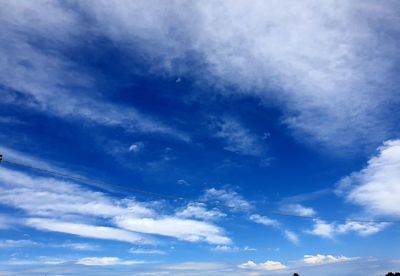 Low angle view of clouds in sky