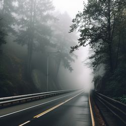 Light trails on road against sky