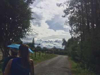 Road passing through landscape