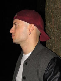 Portrait of young man looking away