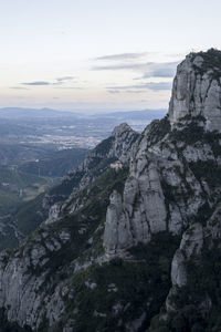 Montserrat mountain range in catalonia near barcelona