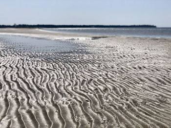 Scenic view of sandy beach