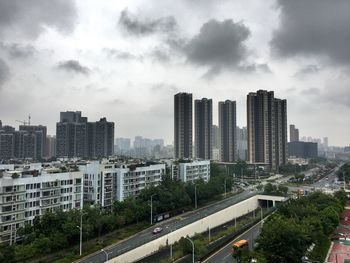 Cityscape against sky