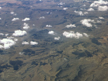 Aerial view of agricultural landscape