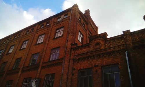 Low angle view of building against sky