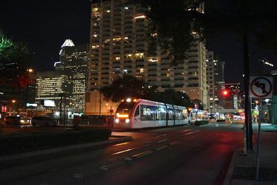 City street at night