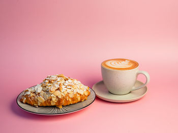High angle view of food on table