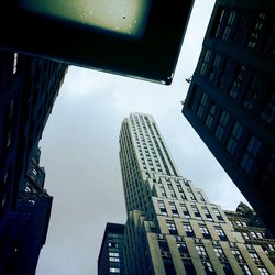 Low angle view of buildings against sky