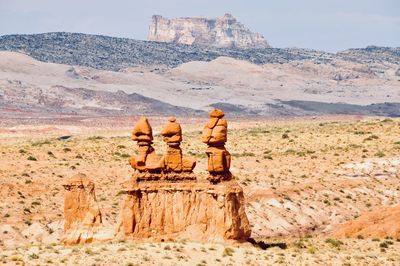 Rock formations in a desert