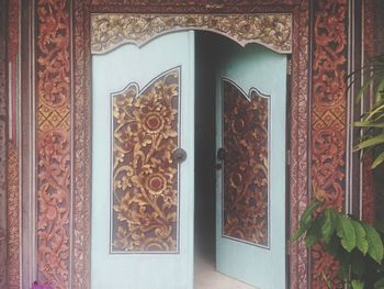 Close-up of door