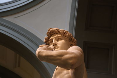 Low angle view of statue in museum