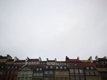 Low angle view of buildings against sky