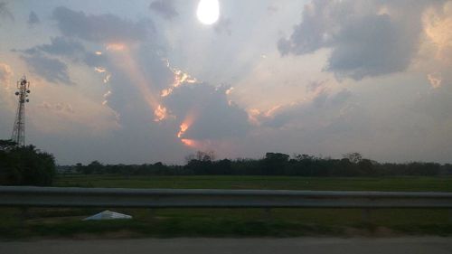 View of golf course against sky