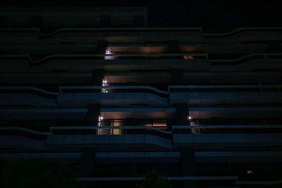 Full frame shot of illuminated lights at night