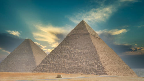 The imposing pyramids of giza