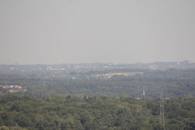 Scenic view of landscape against clear sky