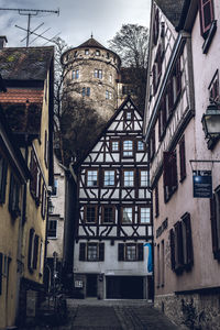 Low angle view of residential buildings