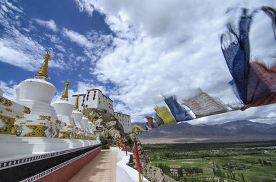 Panoramic view of buildings against sky