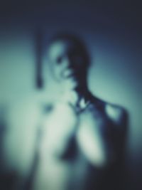 Close-up portrait of woman