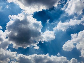 Low angle view of clouds in sky