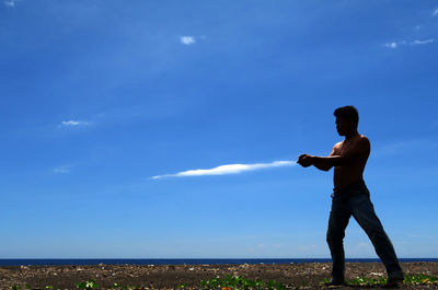 Man standing on field