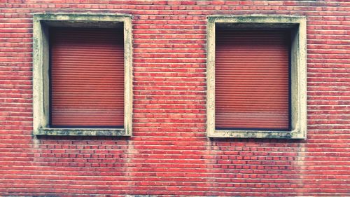 Full frame shot of closed window