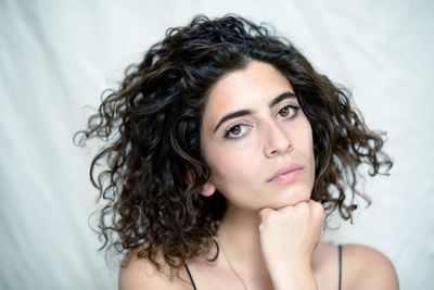 Close-up portrait of young woman