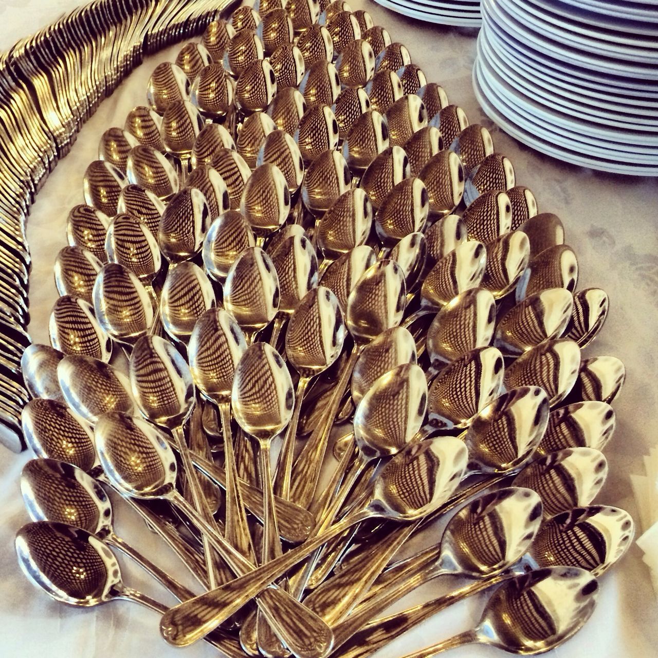 indoors, still life, high angle view, large group of objects, close-up, pattern, food, abundance, food and drink, table, basket, directly above, wicker, design, no people, variation, art and craft, metal, full frame, arrangement