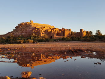 View of historical building against clear sky