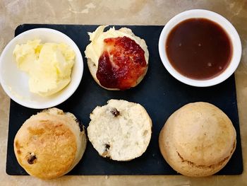 Close-up of food on table