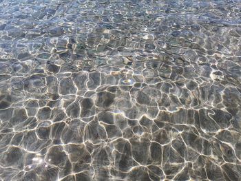 Full frame shot of rippled water at beach