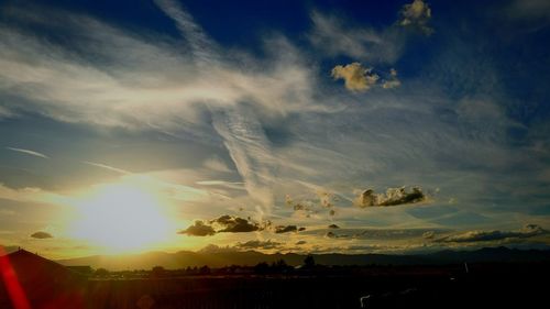 Low angle view of dramatic sky