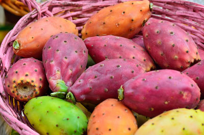 Close-up of fruits in basket