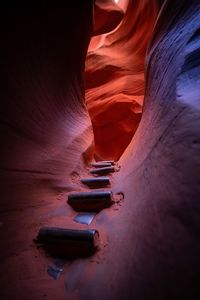 View of rock formations