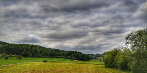 Scenic view of landscape against sky