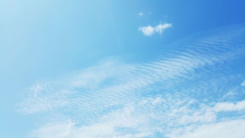 Low angle view of clouds in sky