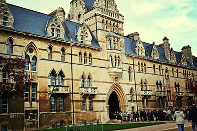 Low angle view of historical building