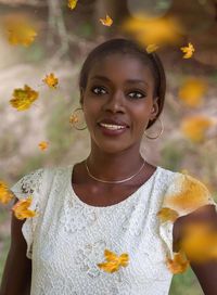 Portrait of a smiling young woman