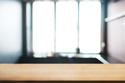 Close-up of empty glass on table