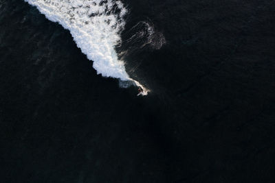 High angle view of sea