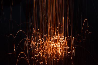 Light painting at night