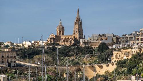 View of buildings in city