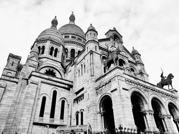 Low angle view of historical building against sky