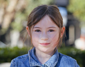 Close-up portrait of girl