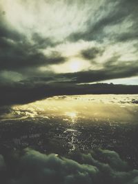 Scenic view of cloudscape during sunset
