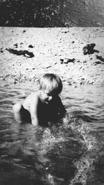 Full length of girl standing in park